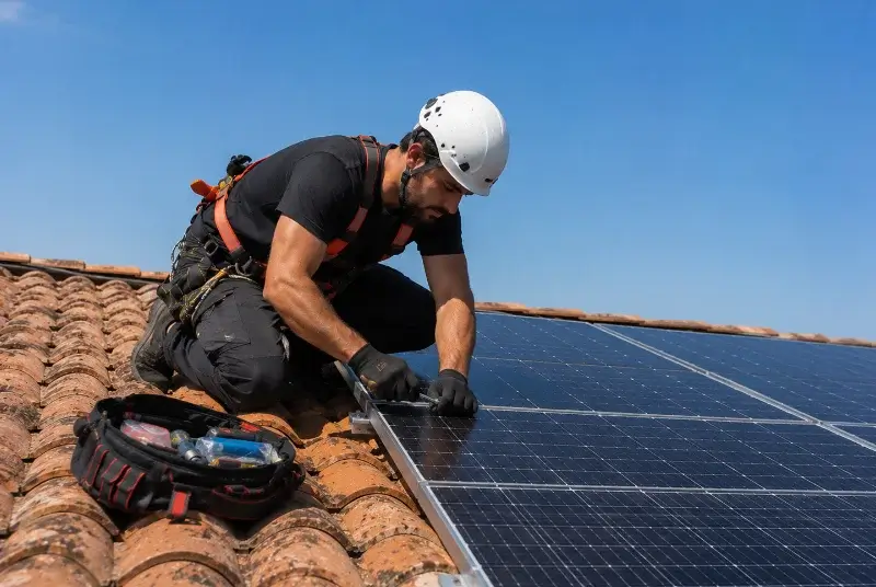 Maintenance et monitoring de panneaux solaires à Fleurie