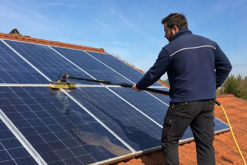 Nettoyage et entretien de panneaux solaires à Fleurie