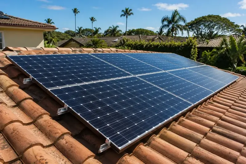 Installation de panneaux solaires à Fleurie